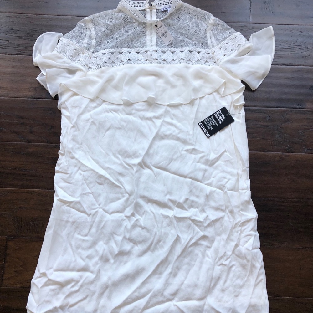 White lace dress